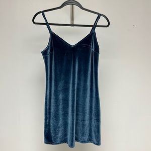 Velvet Slip Dress, size Small, navy blue, good condition